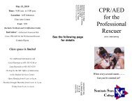 CPR/AED for the Professional Rescuer - Seminole State College