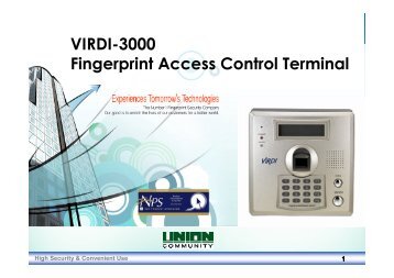 VIRDI-3000 Fingerprint Access Control Terminal