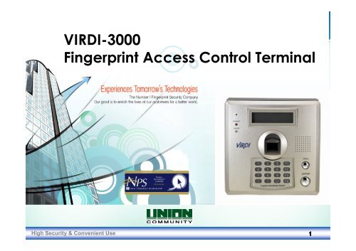 VIRDI-3000 Fingerprint Access Control Terminal