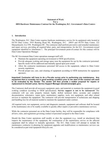usepa contract laboratory program clp statement of work