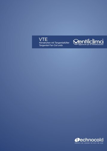 Preisliste Ventilclima - VTE - Technocold