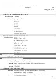 SICHERHEITSDATENBLATT - Technocold