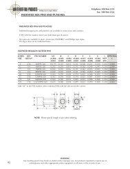 Hex Pins - Struck Slot - Wrentham Tool