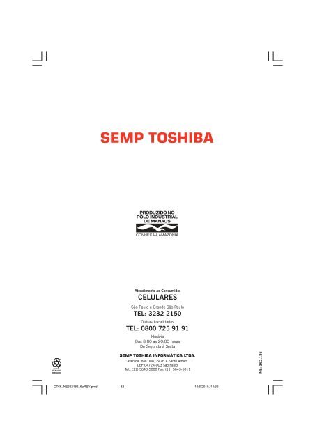 CT66_NE362186_6aREV.pmd 10/6/2010, 14:39 1 - Semp Toshiba