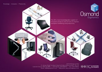office seating - Osmond Ergonomics