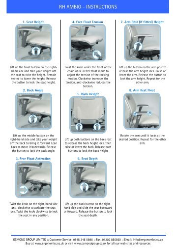 RH AMBIO - INSTRUCTIONS - Osmond Ergonomics