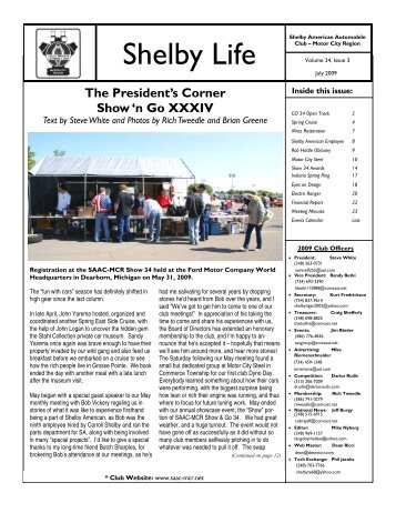 2009 Shelby Life vol 34 issue 3 Hard Copy for Mailing - Motor City ...