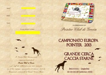 Pointer Club di Grecia - Pointer Club d'Italia