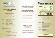 CAMPIONATO EUROPEO POINTER - Pointer Club d'Italia