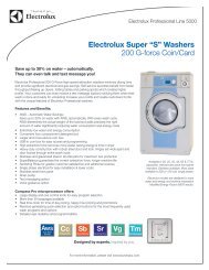 Electrolux Super “S” Washers 200 G-force Coin/Card - Laundrylux