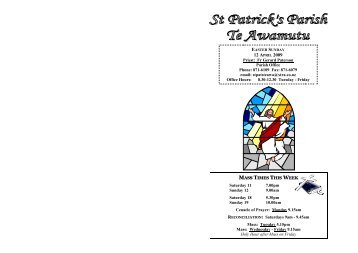 April 12 (Read-Only) - St Patrick's Catholic School Te Awamutu