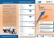 GWT - Beratungsnetzwerk Gründen und Wachsen in Thüringen