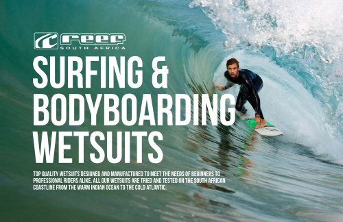 Reef Catalogue SURFING & BODYBOARDING WETSUITS