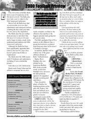 2000 Season Preview (pdf) - Buffalo Athletics - University at Buffalo