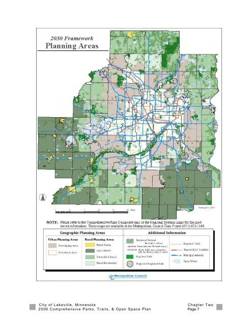 2006 Parks, Trails and Open Space Plan - City of Lakeville