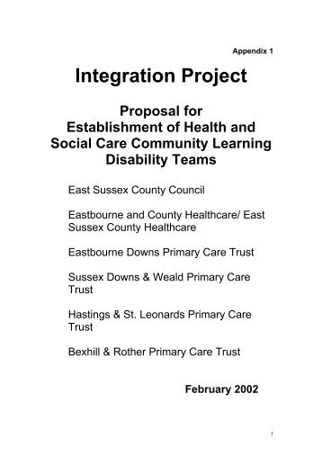 Integration Project - East Sussex County Council