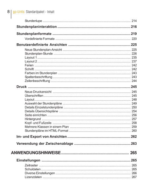 Das Benutzerhandbuch für Untis