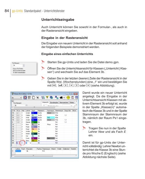 Das Benutzerhandbuch für Untis