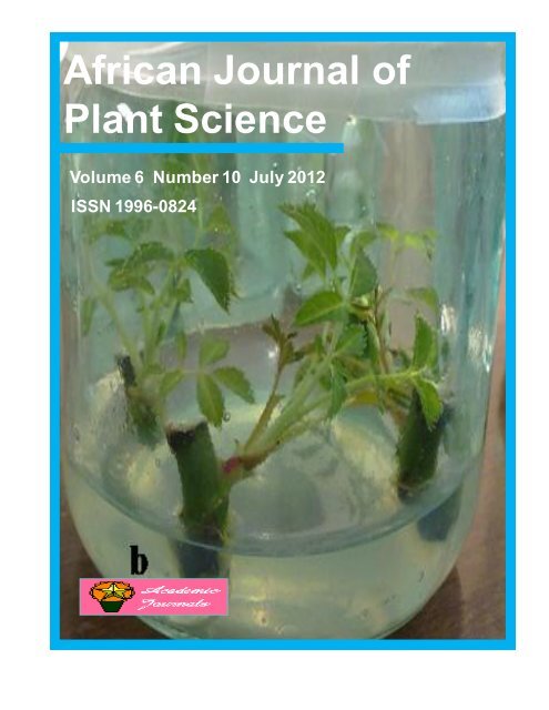 African Journal of Plant Science - Academic Journals