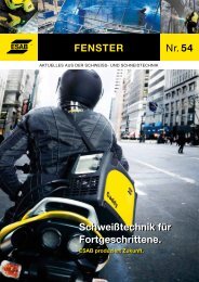 nr. 54 Fenster schweiÃtechnik fÃ¼r Fortgeschrittene ... - Esab