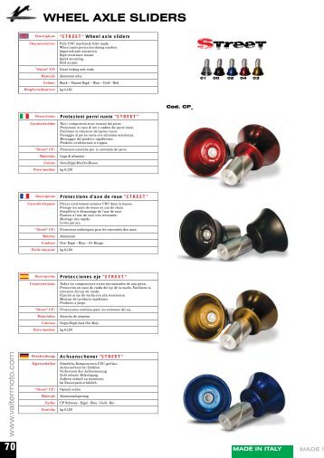 View our catalogue - VASSALOS moto accessories