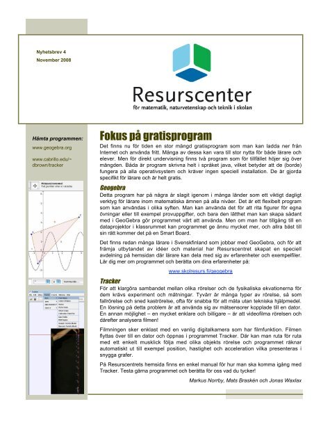 Fokus pÃ¥ gratisprogram - Skolresurs.fi