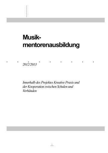 Musik- mentorenausbildung - Landesakademie für musisch ...