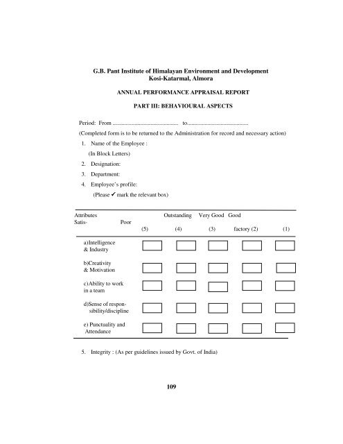 rules and regulations of gbpihed - Govind Ballabh Pant Institute of ...