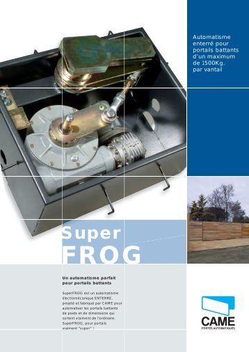 Moteur SuperFROG (Pdf) - Came