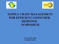 SUPPLY CHAIN MANAGEMENT FOR EFFICIENT ... - ecr-uvt