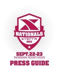 XTERRA Nationals Press Guide