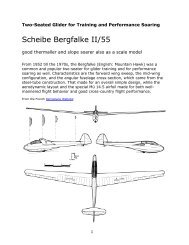 Scheibe Bergfalke II/55 for REFLEX XTR
