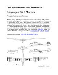 Goeppingen Goe 3 Minimoa for REFLEX XTR