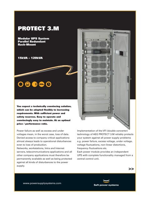 Protect 3.M (AEG Online modular UPS 15 - 120 kVA)