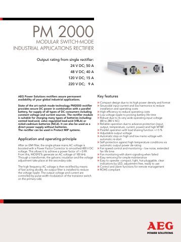 PM 2000 - AEG Power Solutions