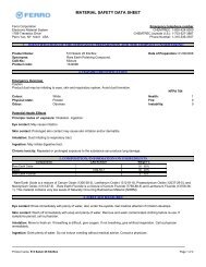 MATERIAL SAFETY DATA SHEET - His Glassworks