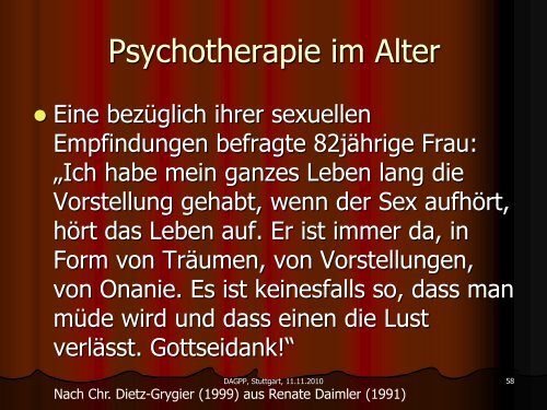 Sexualität im Alter