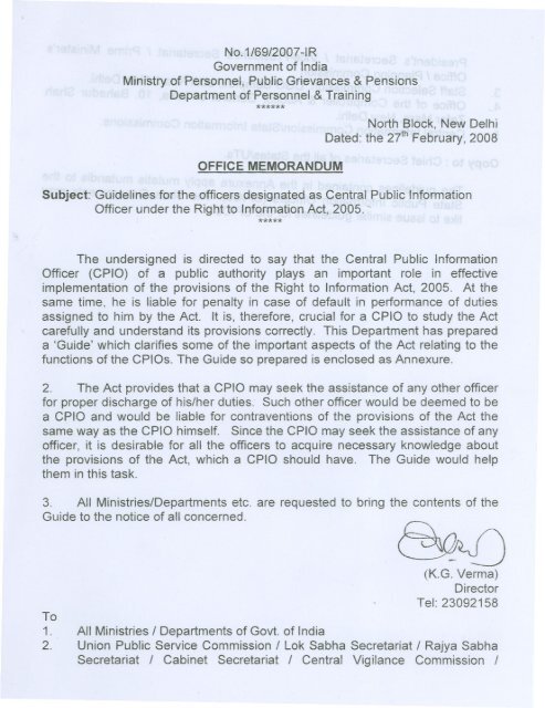 Guide For The Central Public Information Officers Ccis Nic In