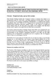 Greatlink Global Real Estate Securities Fund Great Eastern