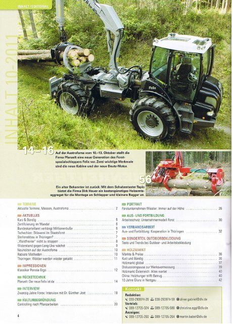 Zeitschrift Forst und Technik (3.8 MB) - Pfanzelt Maschinenbau