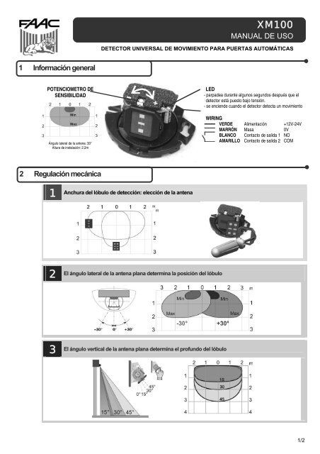 XM100 ES 42.0809.01.UG.pdf - Faac