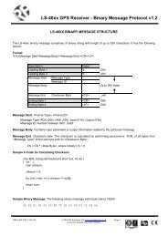LS-40xx GPS Receiver - Binary Message Protocol v1.2 - Picaxe