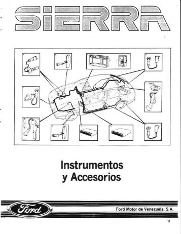Instrumental y Accesorios - Ford Sierra Net