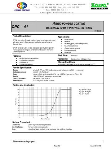 Product Description - SAVA Trade