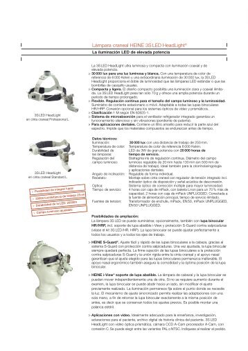 Lámpara craneal HEINE 3S LED HeadLight® - Twister Medical
