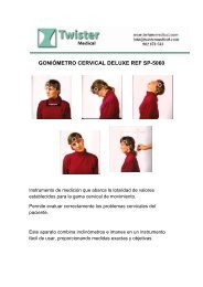 GONIÓMETRO CERVICAL DELUXE REF SP-5060 - Twister Medical