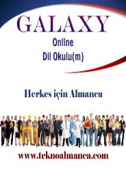 Galaxy Online Dil Okulu (m)  Almanca Materyalleri 