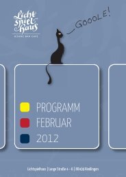 PROGRAMM FEBRUAR 2012 - Lichtspielhaus Riedlingen