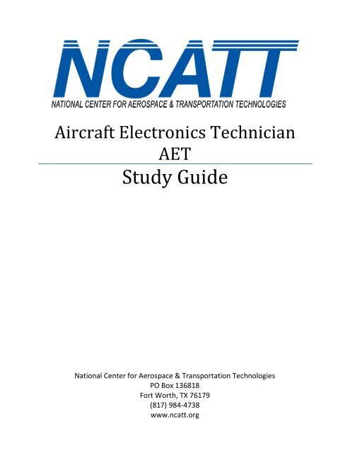 Aircraft Electronics Technician AET - NCATT