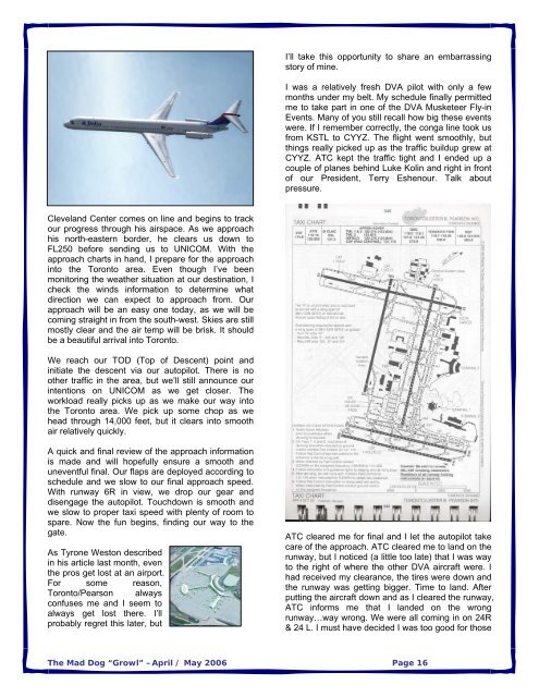 The Mad Dog âGrowlâ âApril / May 2006 Page 1 - Delta Virtual Airlines